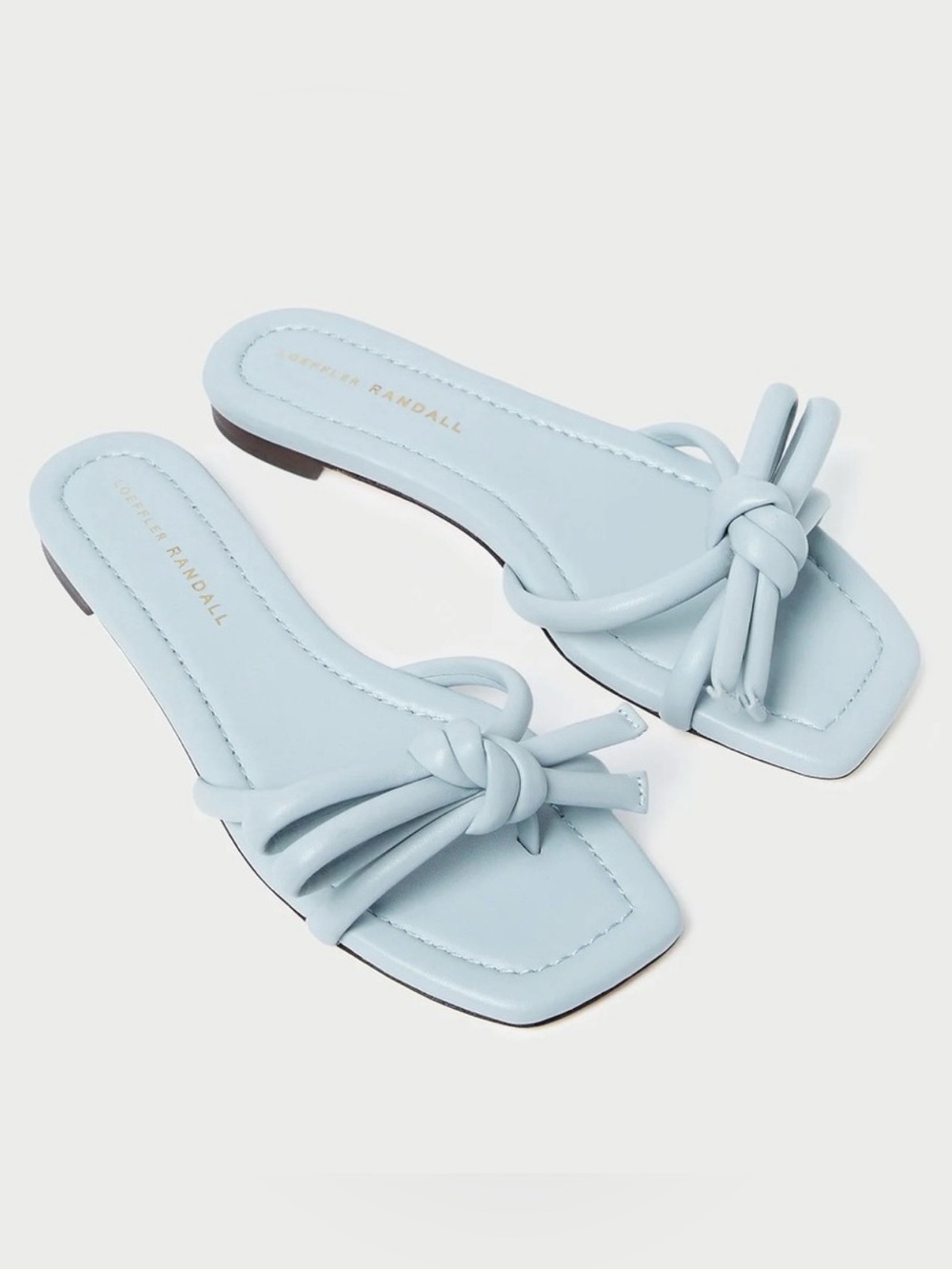 NIB! Loeffler Randall Hadley Leather Bow Sandal